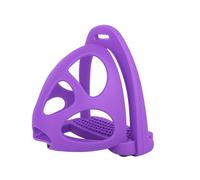 AK CagePro Étriers Légers en Plastique pour Cheval - Paire d’Étriers Durables avec Cage de Sécurité pour l’Entraînement Équestre et les Randonnées - Modèle AKRS-6045-01 (Violet, 4.75'')