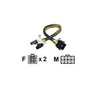 AK-CB8-8-EXT - Rallonge de câble d'alimentation - ATX12V 4 broches (F) pour alimentation 8 broches + 12 V (M) - 30 cm