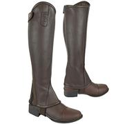 AK Curved Zip Full Grip Leather Horse Riding Half Chaps AKRS-1013