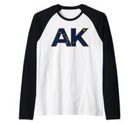 AK Drapeau de l'État de l'Alaska Big Dipper Ursa Major Étoile du Nord Manche Raglan
