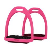 AK Étriers en Plastique pour Cheval Baspro, Haute Résistance, Plastique de Qualité Durable, Étriers de Sécurité Équestres avec Semelles Antidérapantes en Caoutchouc Modèle 6047-02 (Rose, 4.75'')