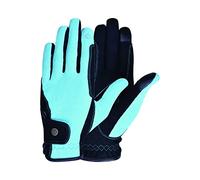 AK Fine Tech Gants d'équitation multifonctionnels en Micro-Daim AKRS-8484 (Azur, M)