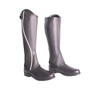 AK Flynn Demi-Chaps d'équitation en Cuir véritable Horse Riding Half Chaps AKRS-1665 (3XL, Black)