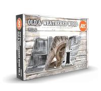 AK Interactive 3G Old & Weathered Wood Vol 2 - Plastica Modellazione Vernici & Accessori, Articolo # AK-11674