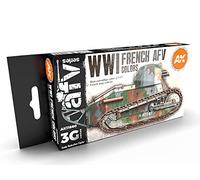 AK Interactive 3G WWI French Colors - Vernici e accessori per modellazione plastica, articolo # AK-11660