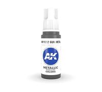 AK Interactive 3rd Gen Acrylic Gun Metal Metallic 17ml