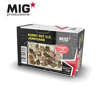 AK INTERACTIVE - Accessoire Maquettemaquette Burnt Out U.s Jerrycans Ak Interactive Mp35-371 1/35ème Maquette Char Promo