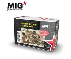 AK INTERACTIVE - Accessoire Maquettemaquette Burnt Out U.s Jerrycans Ak Interactive Mp35-371 1/35ème Maquette Char Promo