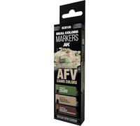 AK Interactive - Set de marqueurs AK Real Colors RCM108 - Camouflage AFV allemand tardif - 3 pièces