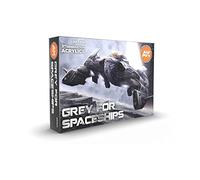AK Interactive AK11614 Set Couleurs Gris pour Vaisseaux Spatiaux 6x17ml