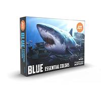 AK Interactive AK11618 Set Couleurs Essentielles Bleues 6x17ml