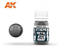Ak Interactive Ak476 Xtreme Metal Steel 30ml-Ak Interactive Ak476 Xtreme Metal Steel 30ml (Ak Interactive)