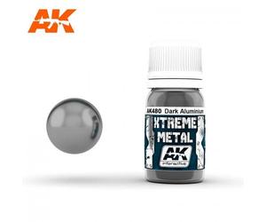Ak Interactive Ak480 Xtreme Metal Dark Aluminium 30ml-Ak Interactive Ak480 Xtreme Metal Dark Aluminium 30ml (Ak Interactive)