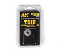 AK Interactive AK9137 Bobine de Gréement Élastique Mince (Convient pour 1:35 / 1:32 / 1:48)