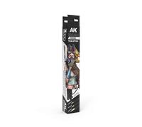 AK Interactive AKB102 -tabletop Syntethic Brosses Jeu (3 Brosses) - Neuf