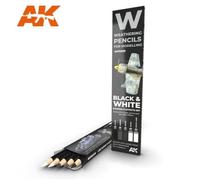AK INTERACTIVE - Peinture Maquette Black & White: Shading & Effects Set Ak Interactive Ak10039 Maquette Char Promo - Ref : 9821
