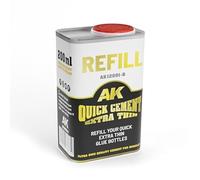 AK Interactive: Quick Cement Extra Fine (Colle) - Recharge de 200 ml