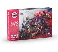 Ak Interactive Quick Gen - Quick Paint Set (Set 72 Refs + 2 Medium + 2 Brush)