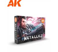 AK Interactive Set Couleurs Métallisées AK11608 6×17 ml