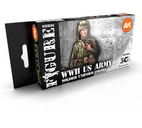 Ak Interactive Set de Peinture - Ww2 Us Uniforms 3G