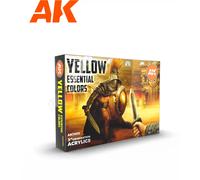 AK Interactive – Set de Couleurs Essentielles Jaunes AK11615 – 6 x 17 ml