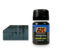 AK Interactive - Wash AK00069 - Panzer Grey Streaking Grime - 35 ml