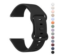 AK Lot de 4 bracelets de montre intelligente de 20 mm pour homme et femme - Bracelet de rechange pour montre intelligente avec boucle - En silicone souple - Fermeture rapide, 22mm, Silicone, Non