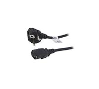 AK-PC-05A Câble CEE 7/7 (E/F) mâle Angulaire,IEC C13 Femelle 5m Noir AKYGA