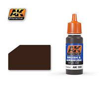 AK Pot de peinture acrylique pour aérographe 17 ml Ak168 - Brun rouge.