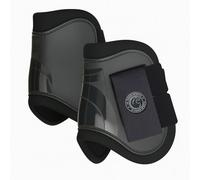 AK Pro-Tec - Protège-Boulets pour Chevaux, Équipement de Protection et d’Entraînement - Bottes, Bandages & Accessoires Équestres AKRS-6068-02 (Noir, Cob (Medium))