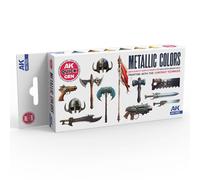 AK Interactive – Quick Gen AK17522 Metallics – Set 6 x 18 ml