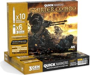 AK QUICK MARKER SET + 3GEN SET AKMQ111 STARTER COMBO (10x + 6x) + brush