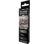 AK Interactive – Set de marqueurs Real Colors RCM103 Weapons – 3 pièces