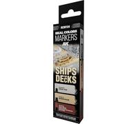 AK Interactive – Set de marqueurs Real Colors RCM104 Ships & Decks – 3 pièces