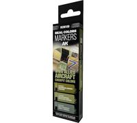 AK Interactive Set de marqueurs Real Colors RCM109 Couleurs cockpit avions alliés WWII (3 pièces)