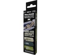 AK REAL COLORS MARKER SET RCM110 WWII AXIS AIRCRAFT COCKPIT COLORS (3pcs)