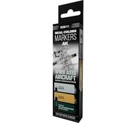 AK REAL COLORS MARKER SET RCM111 WWII AXIS AIRCRAFT SQUIGGLE CAMOUFLAGE COLORS (3pcs)