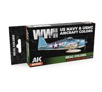 AK Real Colors RCS111 WWII US Navy & USMC Aircraft Colors (6 x 17 ML)