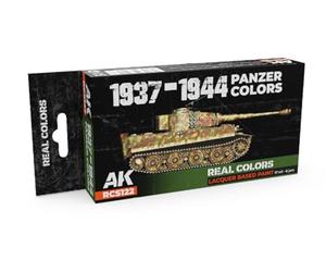 AK Real Colors RCS122 1937-1944 Panzer Colors Lot de 6 x 17 ML