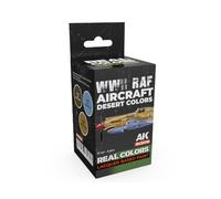 AK REAL COLORS SET RCS110 WWII RAF Aircraft Desert Colors (3x17ml)