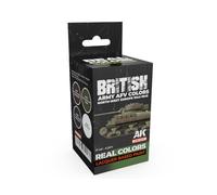 AK REAL COLORS SET RCS128 British Army AFV Colors (4x17ml)