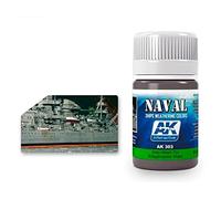 AK SHIPS Weathering AK303 GREY WASH FOR KRIEGSMARINE SHIPS (35ml)