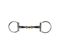 AK Sweat Iron D-Ring Losange à double articulation avec mors d'équitation Cooper Joint Horse Bits AKRS-2604 (5.75'', Blue/Silver)
