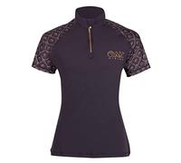 AK Tara Manches Courtes Couche de Base d'équitation AKRS-6061 (FR/ES, Numérique, 40, Taille Normale, Taille Normale, M, Noir)