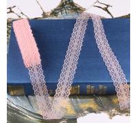 AK-Trading Ruban en dentelle motif saumon 2,5 cm de large x 9,1 m pour décoration, décoration florale et travaux manuels