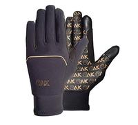 AK Xtreme conçu Hiver Polar Flexi Gant d'équitation et pour l'habillage Quotidien Horse Riding Gloves AKRS-6620 (Black/Gold, S)