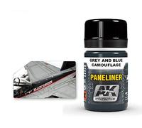 AK Interactive Paneliner AK02072 – pour camouflage gris et bleu – 35 ml