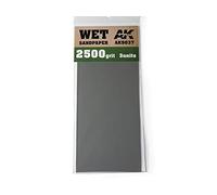 (AK09037) - AK Interactive Sandpaper - Wet, 2500 Grit, 3 Units
