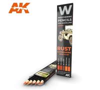 Ak10041 Watercolor Pencil Set Rust And Streaking-Ak Interactive