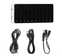 AK1016 Analyseur de spectre audio pour visualisation de musique - Affichage LED 10 × 16, gamme de fréquences 50 Hz à 20 kHz, entrée micro et entrée auxiliaire de 3,5 mm, double alimentation USB-C, Des